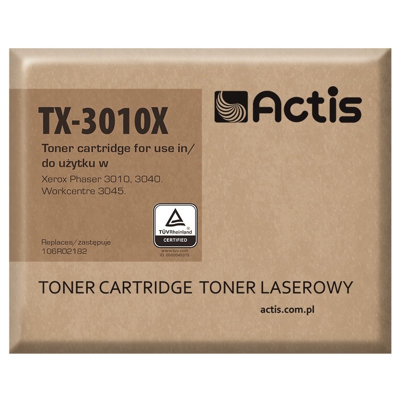 Actis Cartouche de toner TX-3010X (remplacement Xerox 106R02182 2300 pages noir)