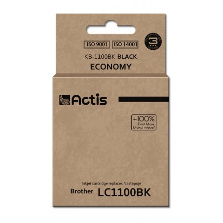 Actis Encre KB-1100Bk (remplacement de Brother LC1100BK/980BK Standard 28 ml noir)