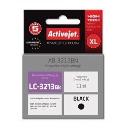 Activejet AB-3213BN encre d'imprimante pour Brother, Brother LC3213BK remplacement Suprême 11 ml noir