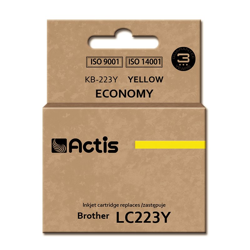 Actis KB-223Y encre (remplacement Brother LC223Y Standard 10 ml jaune)