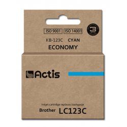 Actis KB-123C encre (remplacement Brother LC123C/LC121C Standard 10 ml bleu)