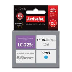 Activejet Encre AB-223CN (remplacement Brother LC223C Suprême 10 ml bleu)