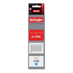 Activejet AC-G490C Ink cartridge (replacement for Canon GI-490C Supreme 70 ml 7000 pages cyan)