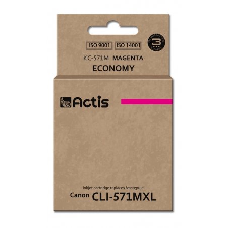 Actis KC-571M ink for Canon printer Canon CLI-571M replacement Standard 12 ml magenta