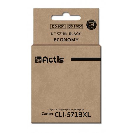 Actis KC-571Bk ink (replacement for Canon CLI-571Y Standard 12 ml black)