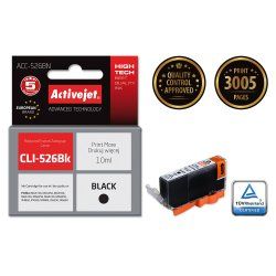 Activejet Encre ACC-526BN (Canon CLI-526Bk remplacement Suprême 10 ml noir)