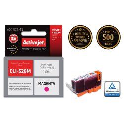 Activejet Encre ACC-526MN (remplacement Canon CLI-526M Suprême 10 ml rouge),