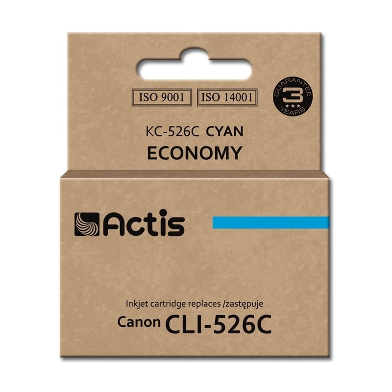 Actis Encre KC-526C (remplacement de la CLI-526C de Canon Standard 10 ml bleu)