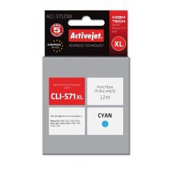 Activejet ACC-571CNX ink (replacement for Canon CLI-571C XL Supreme 12 ml cyan)