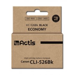Actis KC-526BK ink (replacement for Canon CLI-526Bk Standard 10 ml black (with chip)