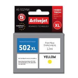 Activejet Encre AE-502YNX (remplacement Epson 502XL W44010 Suprême 12 ml jaune)