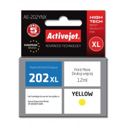 Activejet AE-202YNX ink (replacement for Epson 202XL H44010 Supreme 12 ml yellow)