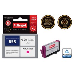 Activejet AH-655MR ink for HP printer HP 655 CZ111AE replacement Premium 12 ml magenta