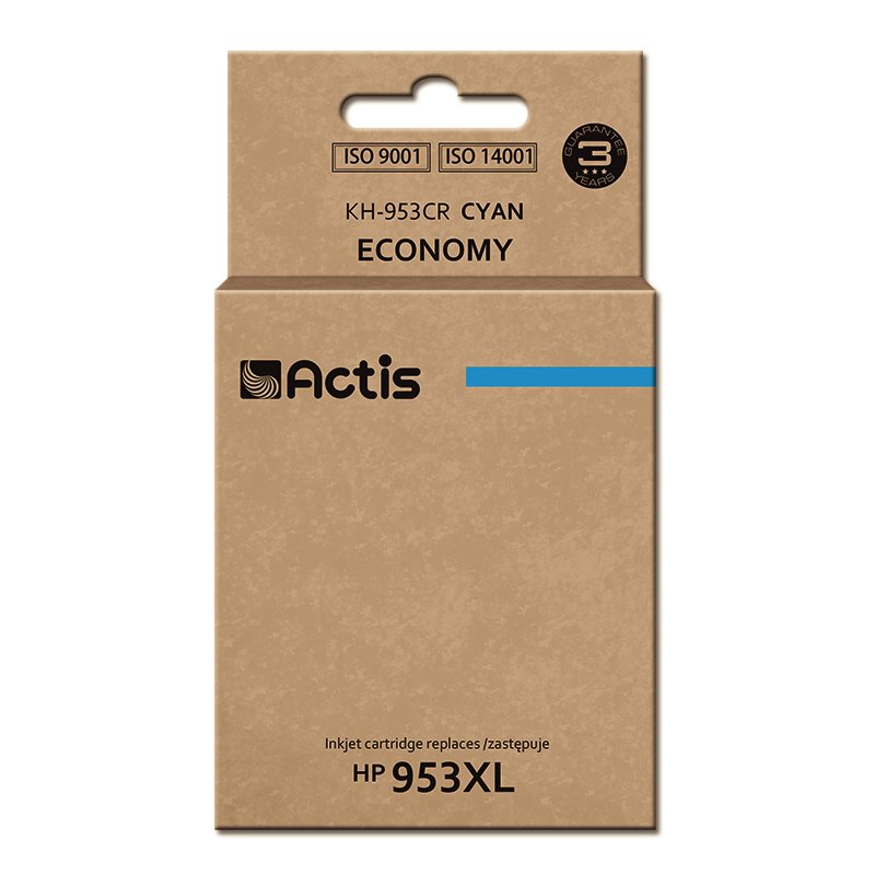 Actis KH-953CR ink (replacement for HP 953XL F6U16AE Premium 25 ml cyan)
