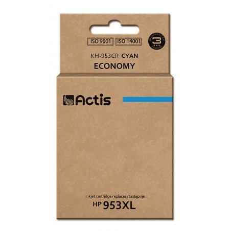 Actis KH-953CR ink for HP printer HP 953XL F6U16AE replacement Premium 25 ml cyan - Neuer Chip