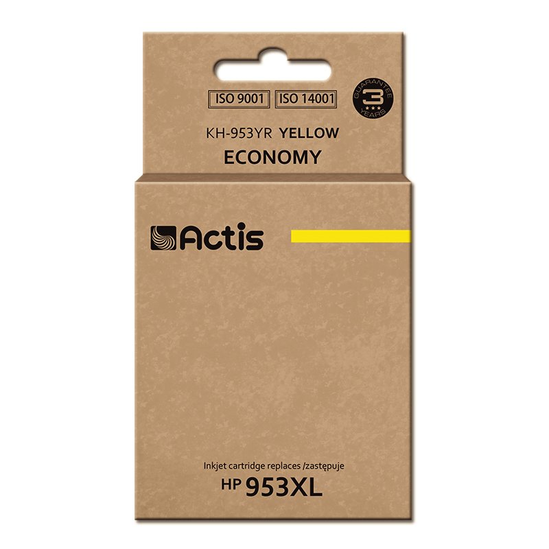 Actis Encre KH-953YR (remplacement HP 953XL F6U18AE premium 25 ml jaune)