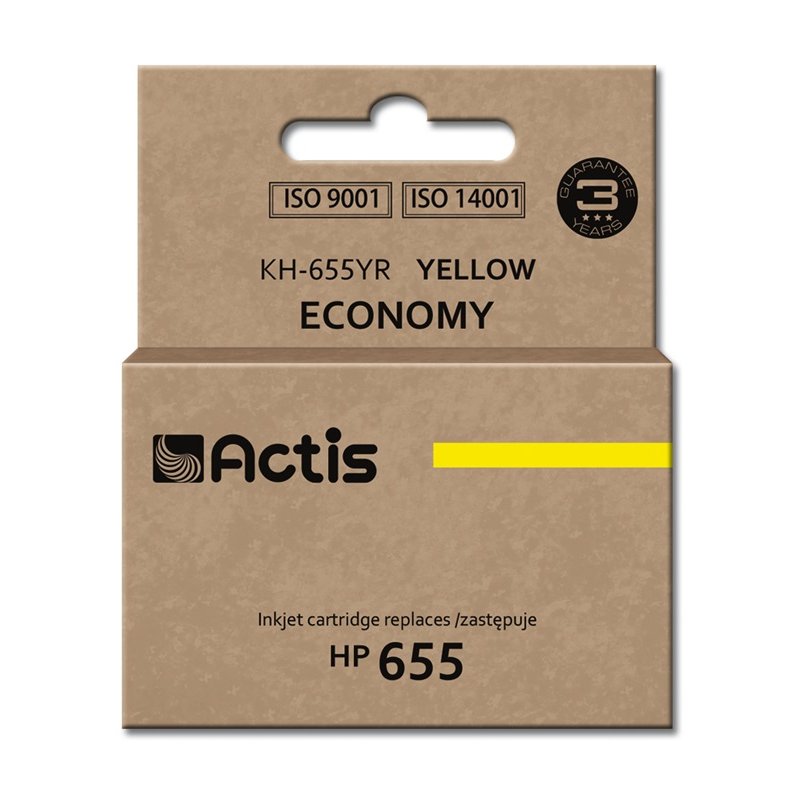 Actis KH-655YR ink for HP printer HP 655 CZ112AE replacement Standard 12 ml yellow