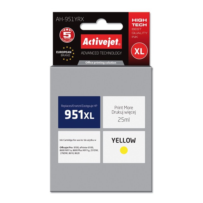 Activejet ink for Hewlett Packard No.951XL CN048AE