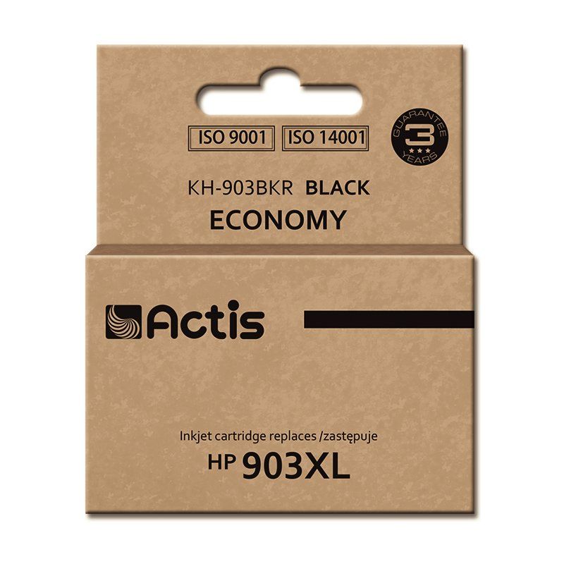 Actis KH-903BKR ink (replacement for HP 903XL T6M15AE Standard 30ml black) - New Chip