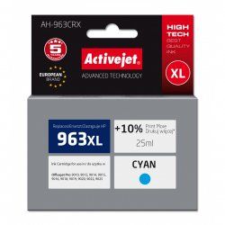 Activejet AH-963CRX encre pour imprimantes HP, Remplacement HP 963XL 3JA27AE Premium 1760 pages bleu