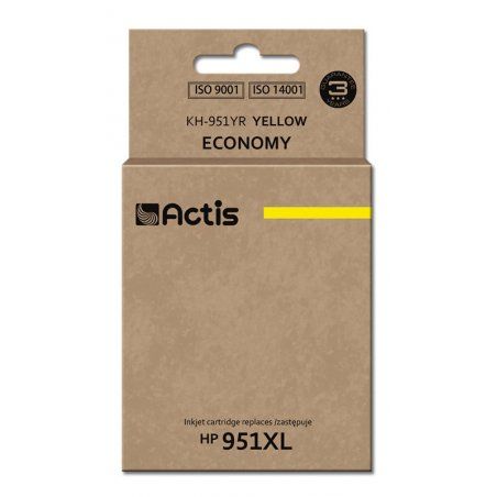 Actis Encre KH-951YR (remplacement HP 951XL CN048AE Standard 25 ml jaune)