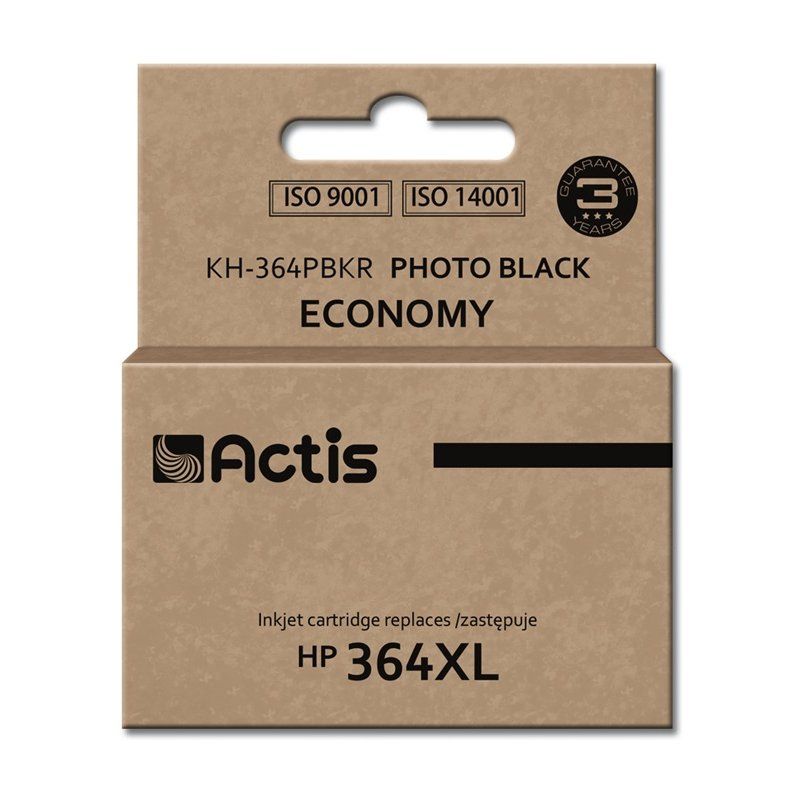Actis Encre KH-364PBKR (remplacement HP 364XL CB322EE Standard 12 ml noir, photo)