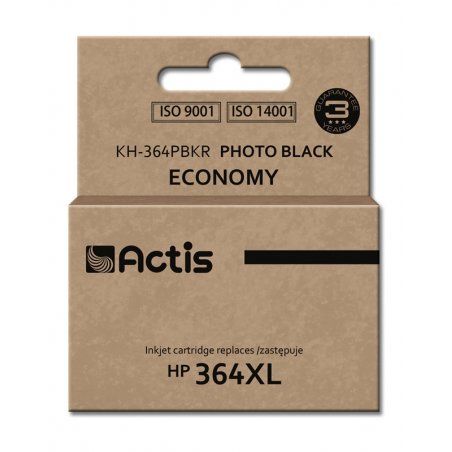 Actis Encre KH-364PBKR (remplacement HP 364XL CB322EE Standard 12 ml noir, photo)