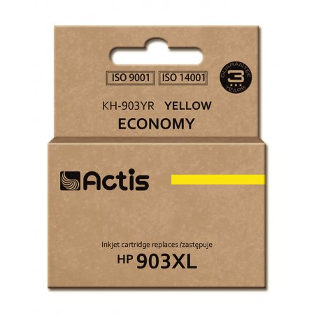 Actis Encre KH-903YR (remplacement de HP 903XL T6M11AE Standard 12ml jaune) - Nouvelle puce