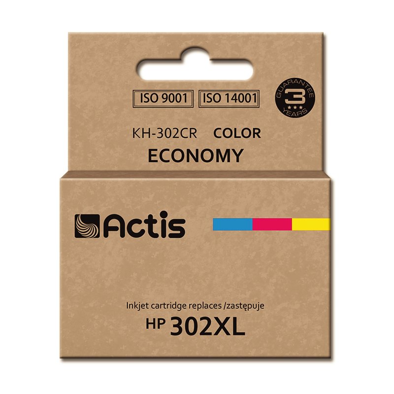 Actis Encre KH-302CR (remplacement HP 302XL F6U67AE premium 21 ml couleur)