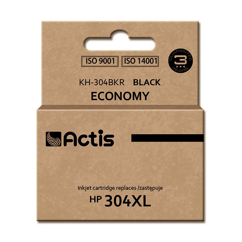 Actis Encre KH-304BKR (remplacement HP 304XL N9K08AE premium 20 ml noir)