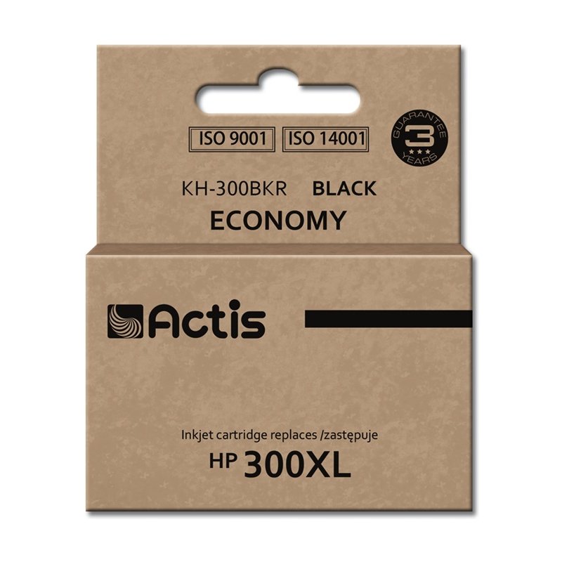 Actis Encre KH-300BKR (remplacement HP 300XL CC641EE Standard 15 ml noir)