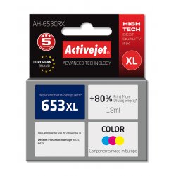 Activejet AH-653CRX Encre pour imprimantes HP Remplacement HP 653XL 3YM74AE Premium 320 pages couleur