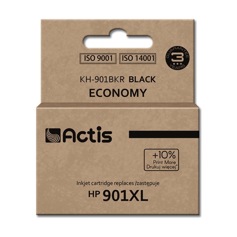 Actis KH-901BKR Encre (remplacement HP 901XL CC654AE Standard 20 ml noir)