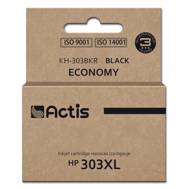 Actis KH-303BKR encre pour imprimante HP, remplacement HP 303XL T6N04AE Premium 20ml 600 pages noir