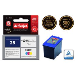 Activejet Encre AH-28R (remplacement HP 28 C8728A Premium 21 ml couleur)