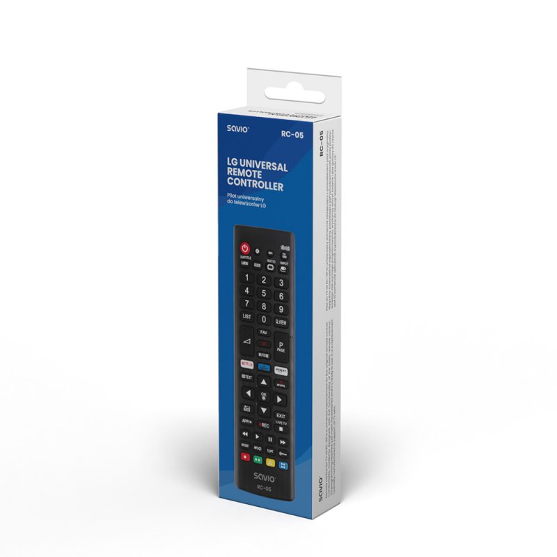 Savio RC-05 do TV LG remote control IR Wireless TV, Universal Press buttons