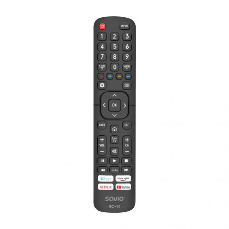 Savio RC-14 Universal remote control/replacement for HISENSE SMART TV télécommande IR Wireless TV, Tuner TV Appuyez