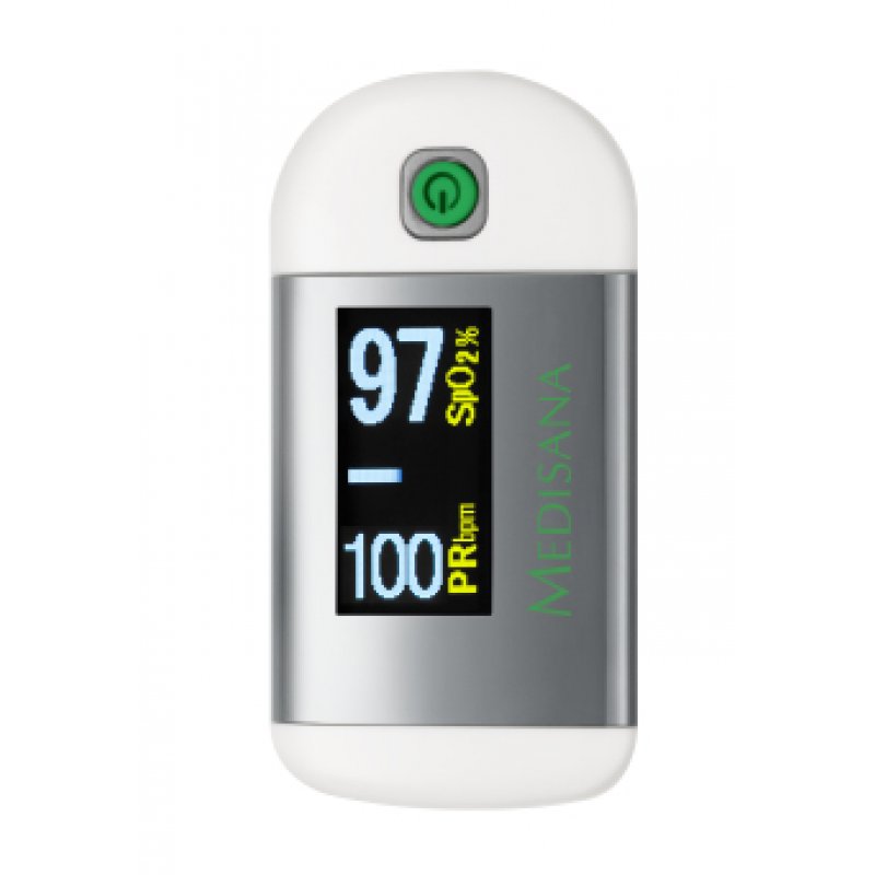 Medisana PM 100 moniteur de fréquence cardiaque Doigt Argent, Blanc