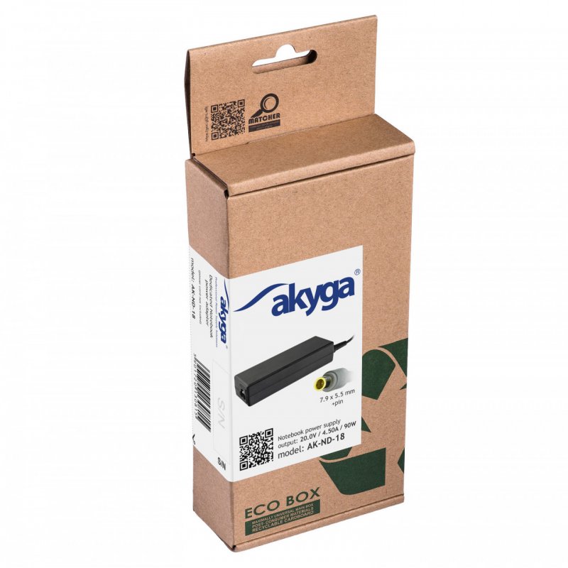 Akyga AK-ND-18 adaptateur de puissance & onduleur Intérieure 90 W Noir
