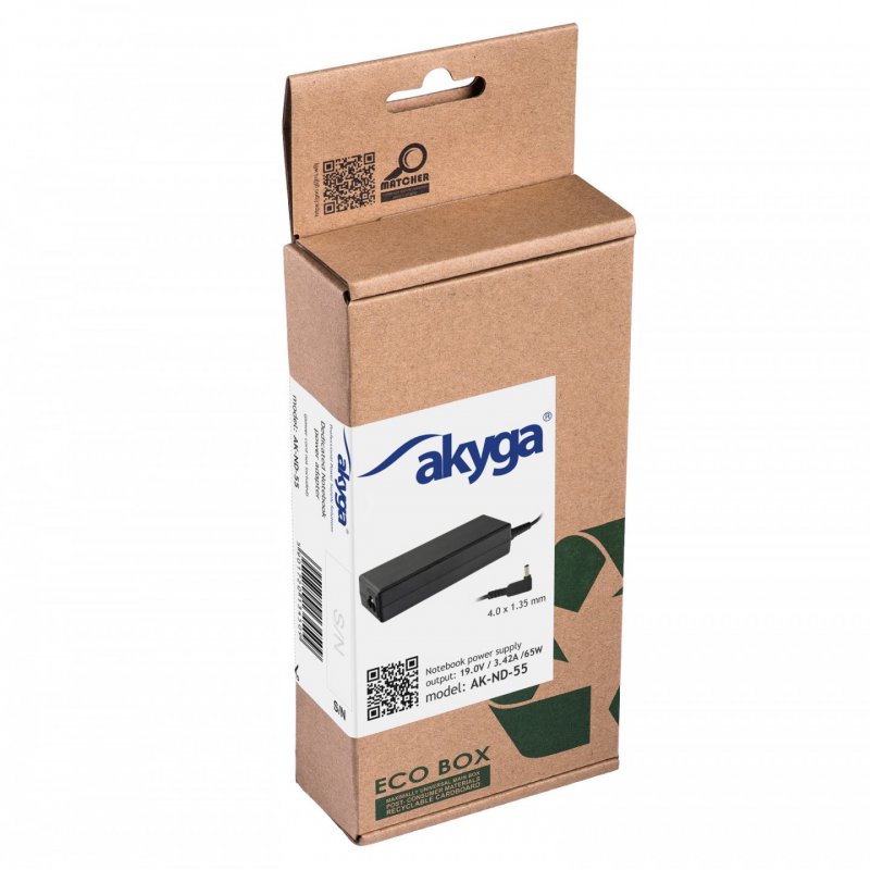 Akyga AK-ND-55 adaptateur de puissance & onduleur Intérieure 65 W Noir