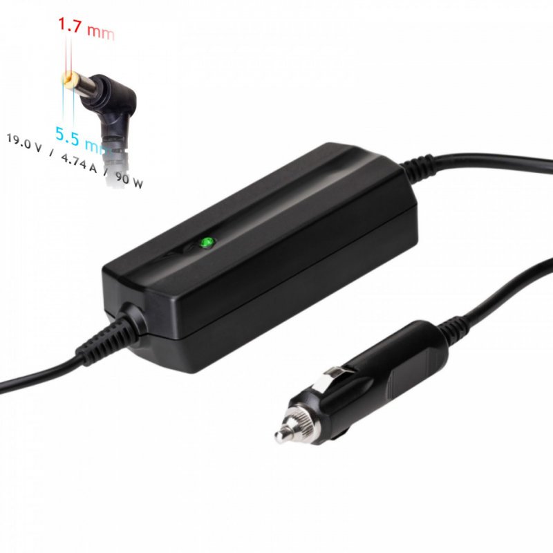 Akyga AK-ND-43 power adapter/inverter Auto 90 W Black