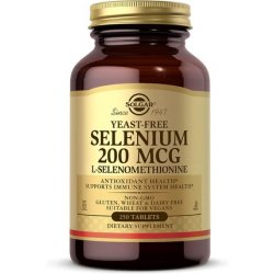 Solgar Selenium 200g Yeast Free Healthy Hair & Nails Supports the Metabolism Vital Mineral 250 Tablets
