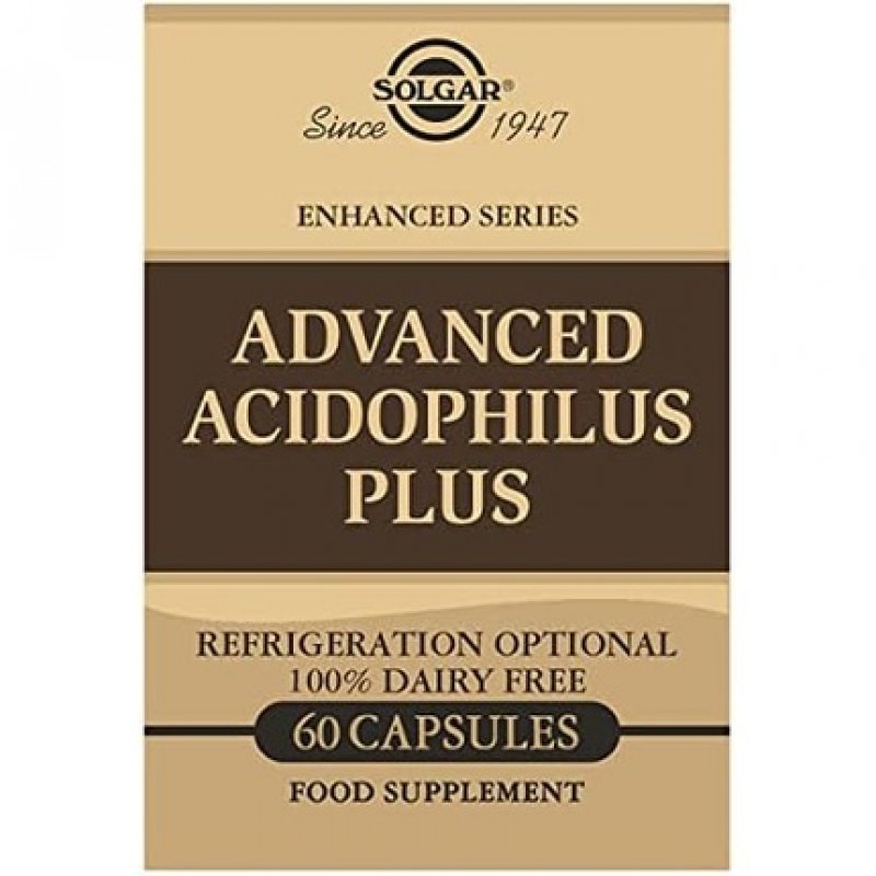 Solgar Advanced Acidophilus Plus Vegetable Capsules 60 Capsules - Supports Digestion and Healthy Bacteria Levels