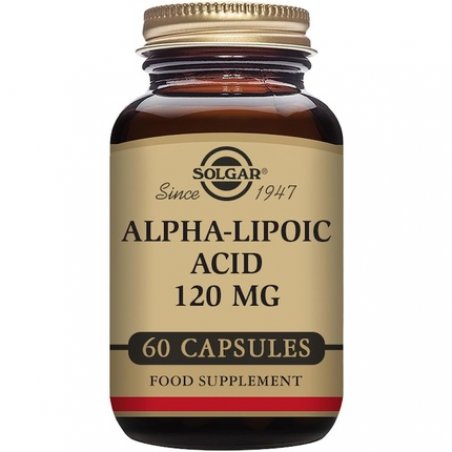 Solgar Alpha-Lipoic Acid 120mg Vegetable Capsules - Fatty Acid Health Supplement