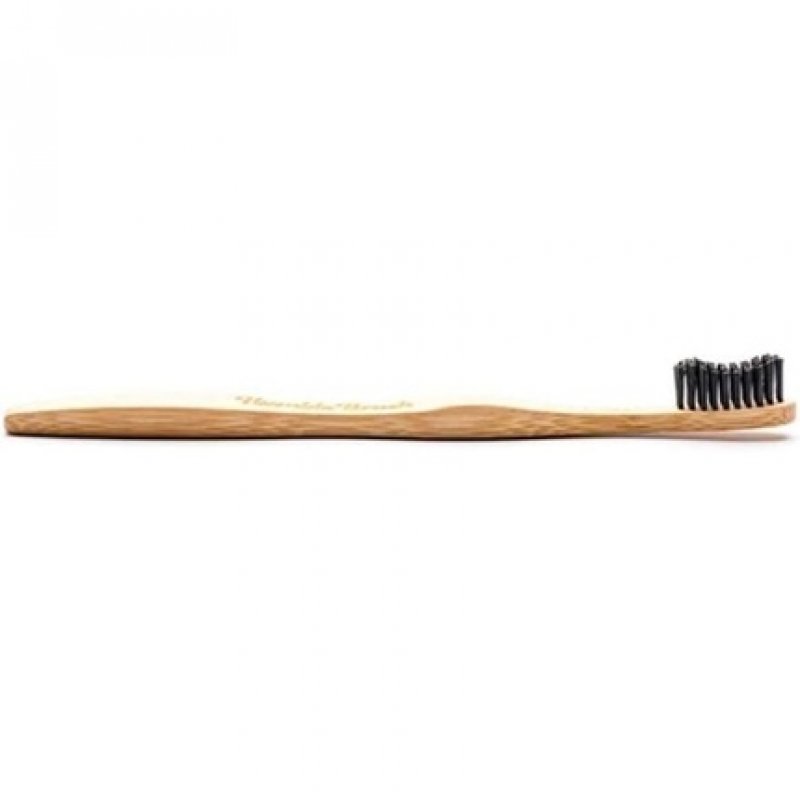 The Humble Co. Bamboo Toothbrush Charcoal-Infused Soft Bristles Biodegradable Eco-Friendly Vegan Dentist Approved 1