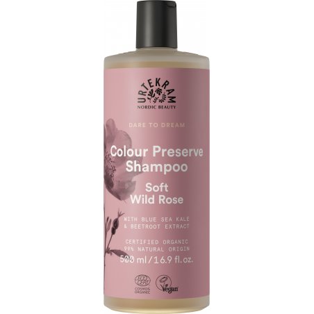 Urtekram Soft Wild Rose Colour Preserve Shampoo, 500ml