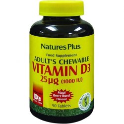 Naturesplus Adult's Chewables Vitamin D3 1000 Iu - Delicious Taste - Immunity