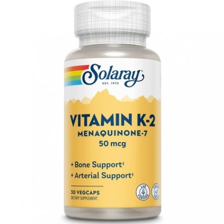 Solaray Vitamin K-2 Menaquinone-7 30 Vegetarian Capsules 50mcg
