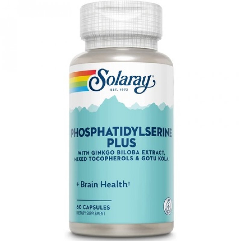 SOLARAY Phosphatidylserine Plus Supplement 60 Count 100mg