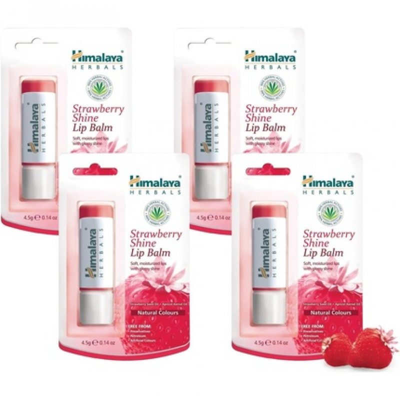 Himalaya Strawberry Shine Lip Balm with Strawberry Seed Oil 4.5g
